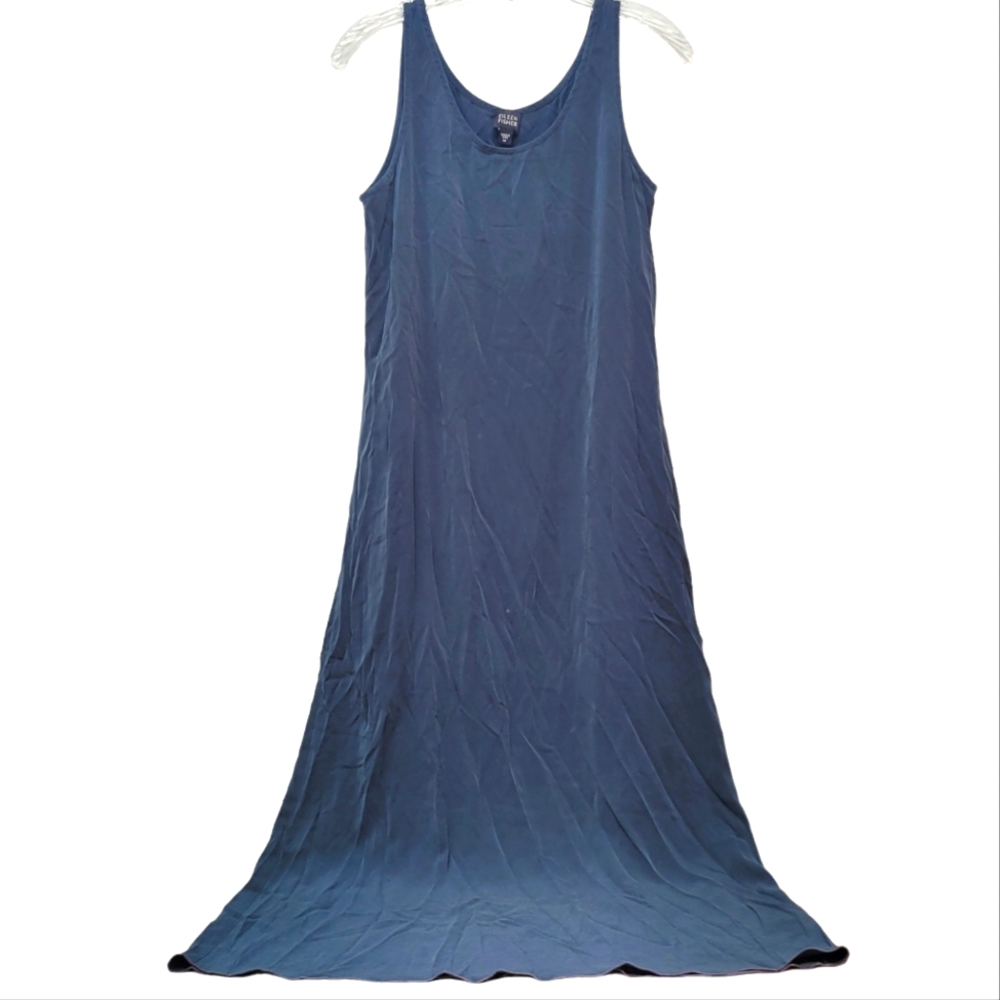 EILEEN FISHER | Green Silk Tank Dress, Sz. M